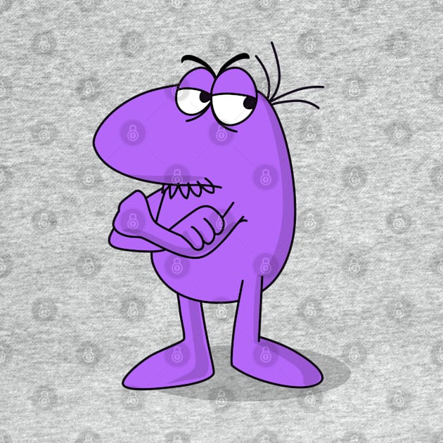 little purple angry man by Creatum